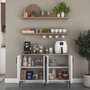 Hanah Home Armario Multiusos Blanco y Nogal